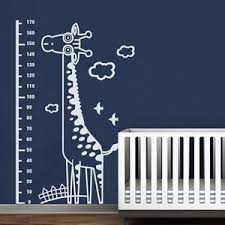 Details About Giraffe Growth Chart Wall Decal Removable Inspired Vinyl Baby Kid Room Art Decor