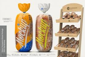Glossy Transparent Bread Package By Reformer On Creativemarket Bread Packaging Mockup Packaging