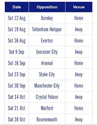 17:32 beckham cherche un nouvel entraîneur ! Premier League Le Calendrier Des Blues Pour La Saison 2017 18 Chelsea Fr