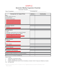 Right click the second checkbox and click format control. Weekly Inspection Checklist Templates At Allbusinesstemplates Com