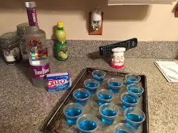 Fruit Loop Jell O Shots All You Need Is Three Olives Loopy Vodka And Berry Blue Jell O Jello Shots Vodka Jello Shot Recipes Loopy Vodka Recipe