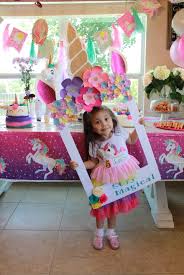 Unicorn Birthday Picture Frame Unicorn Birthday Party Decorations Unicorn Themed Birthday Party Unicorn Themed Birthday