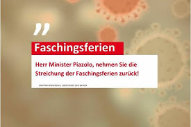Fasching 2021 beginnt also am 14.02. Herr Minister Piazolo Nehmen Sie Die Streichung Der Faschingsferien Zuruck Online Petition