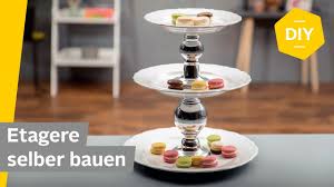 Diy Etagere Selber Machen Mit Tellern Super Einfach Ohne Bohren Ro Etageren Selber Machen Selber Machen Selber Bauen