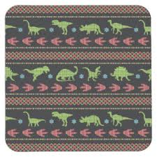 Dinosaur Patterns Drink Beverage Coasters Zazzle