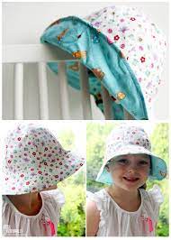School Yard Sun Hat A Reversible Kids Hat Pattern Red Brolly Baby Hat Sewing Pattern Kids Hats Patterns Hat Patterns To Sew