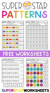 Pattern Worksheets Superstar Worksheets In 2020 Pattern Worksheet Preschool Pattern Worksheets Pattern Cards Preschool
