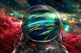 No female touch to your house yet? 2560x1700 Astronaut Colorful Galaxy 4k Chromebook Pixel Hd 4k Wallpapers Images Backgrounds Photos And Pictures