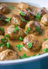 The Best Swedish Chicken Meatballs Recipe Chicken Meatballs Baked Chicken Meatballs Chicken Meatball Recipes