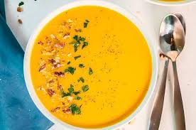 Roasted Sweet Potato Soup Recipe In 2020 Sweet Potato Soup Roasted Sweet Potatoes Cold Soup Recipes