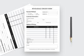 Wholesale Order Form In 2020 Stationery Templates Order Form Template Order Form