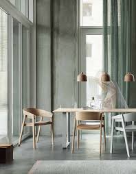 Modern And Minimal Scandinavian Wooden Dining Chair Decor Inspiration From Muuto Referencing The Minimalist Dining Room Dining Room Inspiration Dining Chairs