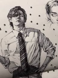 Jungkook manda uma mensagem errada. Mysterious Easel On Twitter Kpop Drawings Bts Drawings Art Drawings