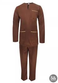 S m l xl xxl: Pacolino Baju Melayu Teluk Belanga With Pants Bm37015 Brown 8cent
