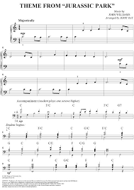 Theme From Jurassic Park Sheet Music Violin Sheet Music Piano Lessons
