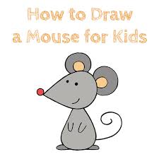 Learn how to draw a peacock by turning many of this bird's amazing details into a few simple and easy shapes to draw a koala · art projects for kids. How To Draw A Mouse For Kids How To Draw Easy