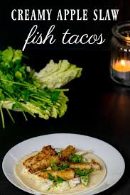 I used this recipe and they. Creamy Apple Slaw Alaska Cod Fish Tacos Recipe Air Fryer Easy Slaw For Tacos Apple Slaw Cod Fish Tacos