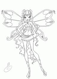 Initially the winx club consisted of five fairies: X Club Bloom Enchantix Colouring Pages Coloring Library