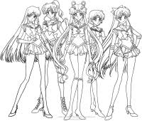 Sailor moon coloring pages for kids to print and color. Sailor Moon Coloring Pages