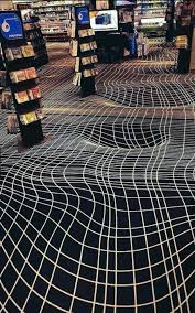 Contour Lines On A Carpet Produce The Illusion That The Floor Is Not Flat Paris Video Illusions Optical Illusions