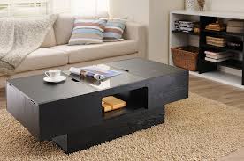 Try an upholstered black coffee table for a luxurious and modern centerpiece, or create a. Furniture Of America Lansing Rectangular Coffee Table With Storage Black Walmart Com Walmart Com