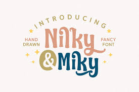 Download Nilky Miky Font By Keithzo 7ntypes Creative Fabrica Free Fonts Download Graphic Design Fonts Retro Font PSD Mockup Templates