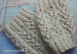 Knit 3 rows and start with lace pattern. Rustic Charm Boot Cuffs Allfreeknitting Com