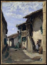 Camille Corot A Village Street Dardagny Landscape Paintings Metropolitan Museum Of Art Barbizon School