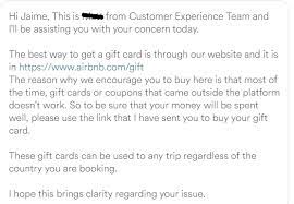 Redeemable for merchandise and services on airbnb.com only. Redeem Airbnb Gift Card In App