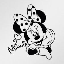 Minniemouseaufkleber In 2020 Mickey Mouse Kunst Disney Silhouetten Disney Zeichnen Anleitung