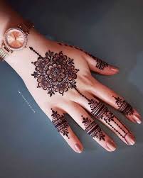 Simple Tikki Mehndi Design For Eid Finger Henna Designs Henna Tattoo Hand Latest Mehndi Designs