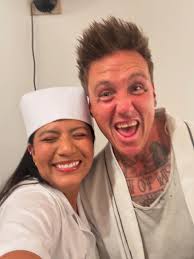 🎬 Behind the scenes 🎥 Aside from multiple cameras being used for many  different angles, we had a custom camera rig built and welded for the band  to hang, swing, and raise