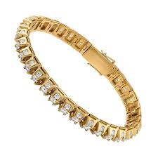 Gold is a precious metal with a natural yellow color. 14k Yellow Gold Diamond Tennis Bracelet With Side Stones 8 Mm 11 Ctw Diamond Tennis Bracelets
