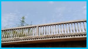 What can i do with concrete railings in my backyard? How To Make Beautiful Design Pillar From Cement At Home Railing Construction Creative Update Youtube