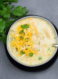 Keto White Chicken Chili Instant Pot And Slow Cooker Doesn T This Look Like A White Chicken Chili Slow Cooker Keto White Chicken Chili White Chicken Chili