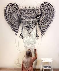 Uk Based Artist Faye Halliday Creates Art That S Inspired By A Combination Of Her Travels Her Attempts To Inspire Love C In 2020 Animal Drawings Stylish Wall Art Art