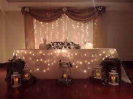 Burlap Swag On Fairy Lights Backdrop Head Table Wedding Head Table Backdrop Head Table Wedding Decorations