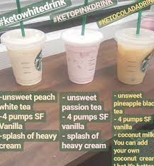 Pin By Tiffany Jervah On Meals Desserts In 2021 Starbucks Drinks Low Carb Starbucks Drinks Low Carb Starbucks