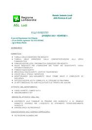 Azienda ospedaliero universitaria careggi 315 km. Filo Diretto N 01 Asl Lodi
