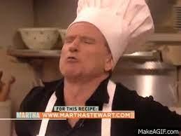 Robin Williams Laughs And Cooks Alongside Martha Stewart Martha Stewart On Make A Gif