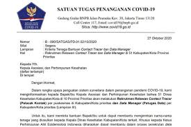 Check spelling or type a new query. Satgas Covid 19 Buka Rekrutmen Relawan Dengan Honor Bulanan Tertarik Halaman All Kompas Com