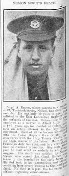 On this day of remembrance a mystery can be resolved. Arthur Brown is  listed