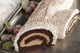 Buche De Noel Moka Mocha Yule Log Recipe Cake Roll Christmas Baking