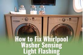 Door locked at the end of the cycle. How To Fix Whirlpool Washer Sensing Light Flashing Ready To Diy