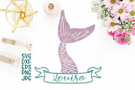 Download Mermaid Tail Fish Tail File Mermaid Tail Split Monogram Banner Ribbon Horizontal Monogram For Name Cricut Silhouette Graphic By Cornelia Creative Fabrica PSD Mockup Templates