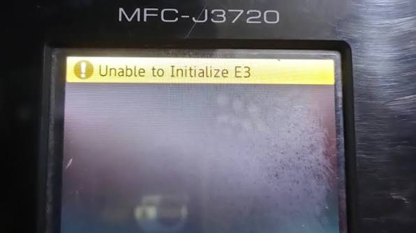 brother mfc-j3720 #error unable to initialize E3, #fixed