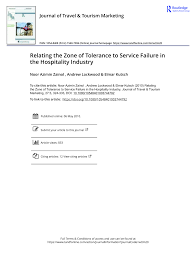 Check out new themes, send gifs, find every photo you've ever sent or received, and search your account faster than ever. Pdf Relating The Zone Of Tolerance To Service Failure In The Hospitality Industry