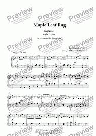 Copyright © 2012 ad van straeten/jolanda jansen www.sheetmusic4saxophones.com. Maple Leaf Rag Light Download Sheet Music Pdf File