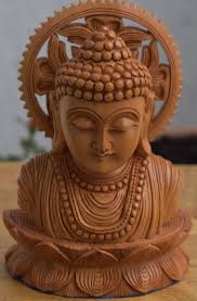 Beautifully Hand Crafted Wooden Buddha Head Handmade Indian Etsy Buddha Handicraft Buddha Head