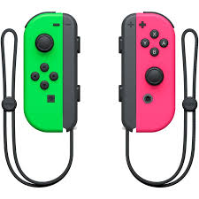 Nintendo Neon Green/Pink Joy-Con + Super Mario Party